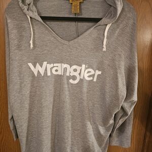 Wrangler Heather Gray Pullover Hoodie
